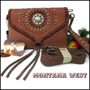 Genuine Leather Longhorn Collection Crossbody/Wristlet